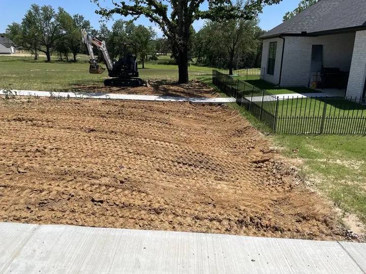 Site grading — E60 on site